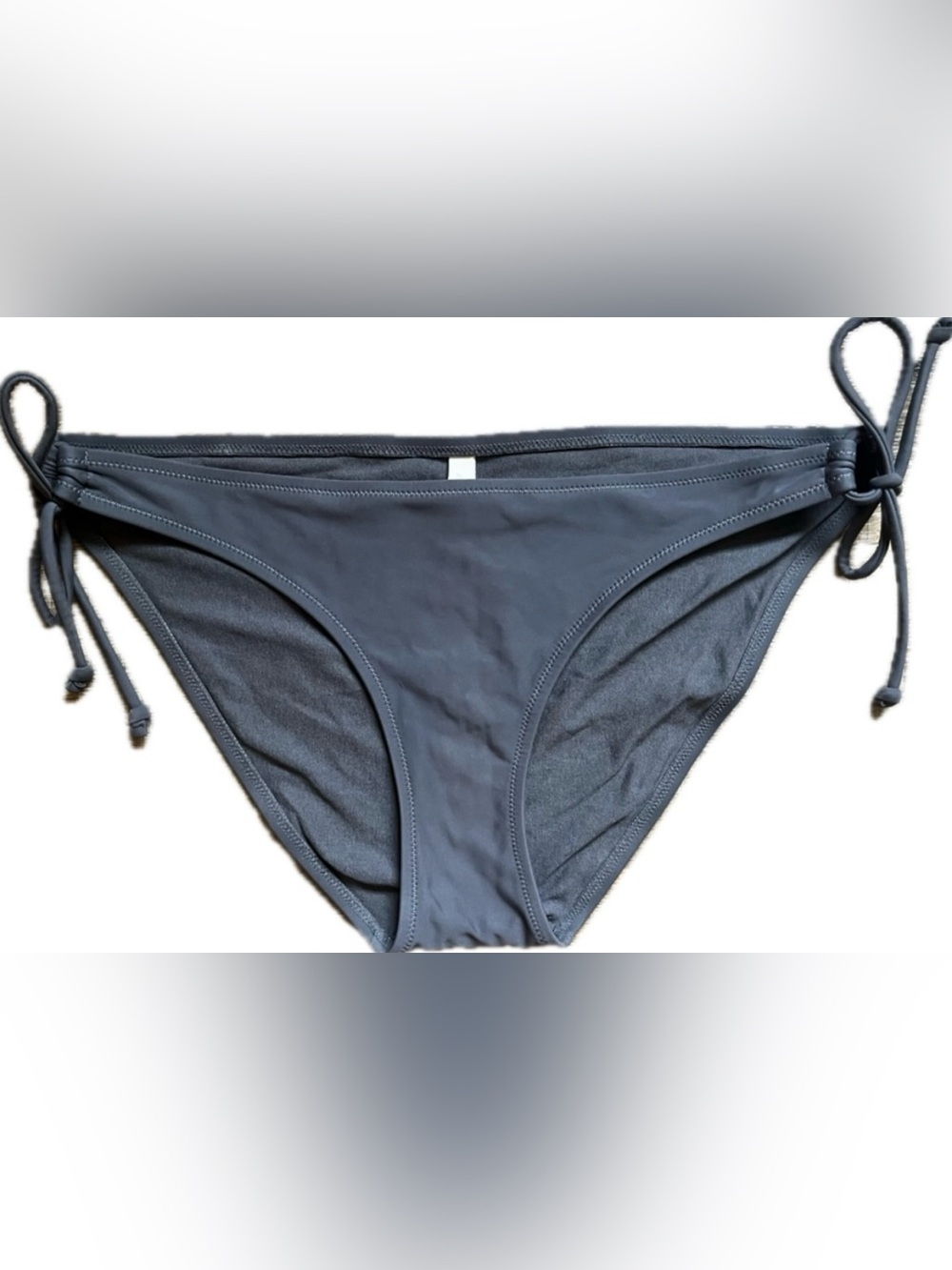 Aerie Charcoal Bikini Bottoms with side ties. Women’s size Medium.